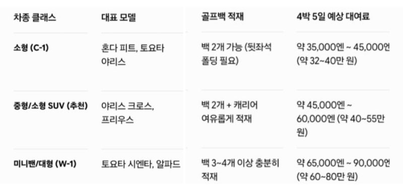 일본 렌터카 운전, 국제운전면허증,이용료,보험