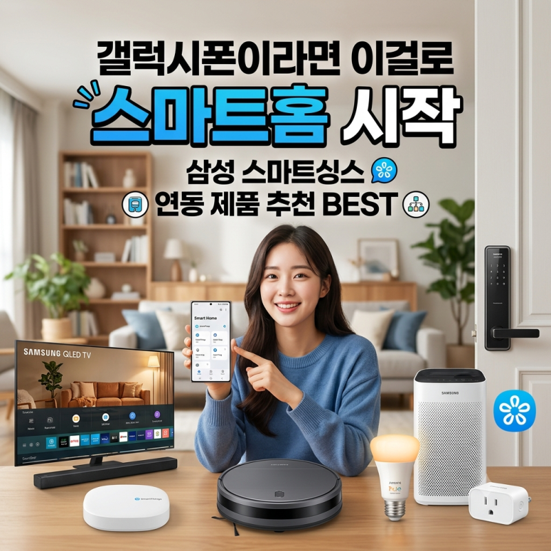 스마트 홈 꾸미는 법 | 삼성 스마트싱스 연동 제품 추천 7종 — 갤럭시폰이라면 이걸로 스마....