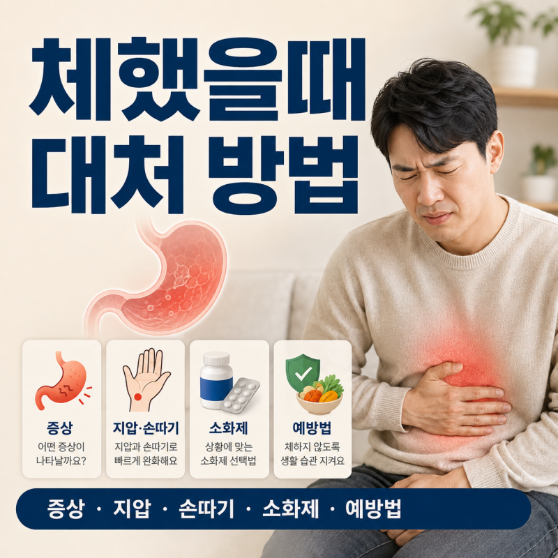 체했을때 증상 완화 지압 손따기 소화제 급체 대처 방법