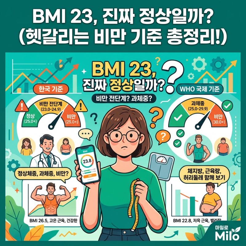 BMI 23이면 정상일까? 체질량지수의 진짜 기준
