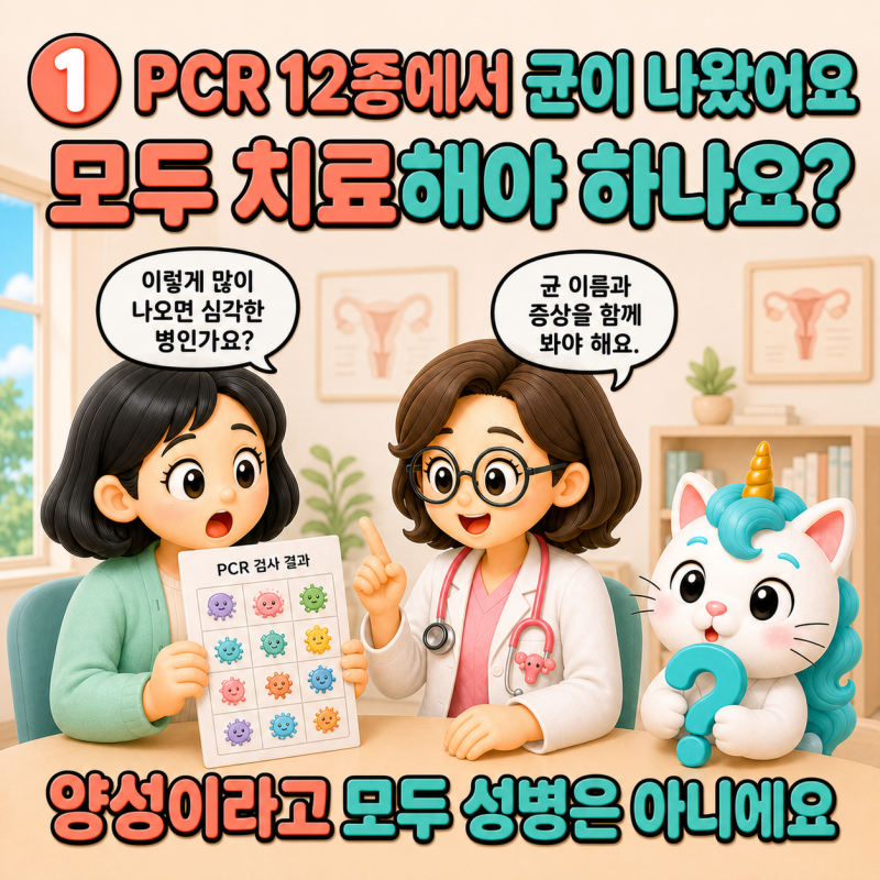 질 PCR 검사에서 균이 나왔다고 모두 치료해야 할까요?