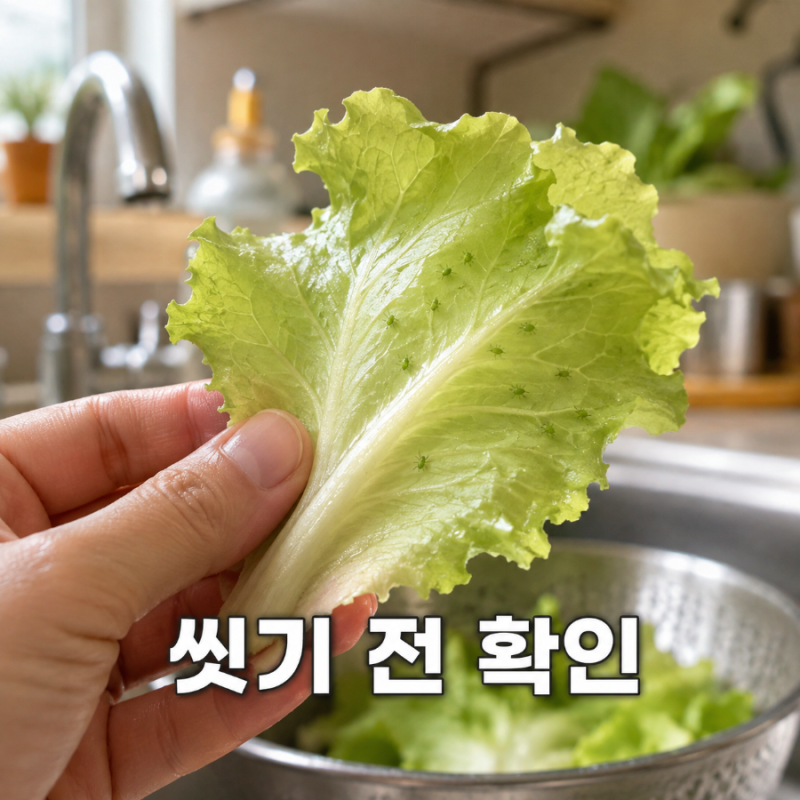 상추 진딧물 씻어 먹어도 될까, 세척 전 확인할 것
