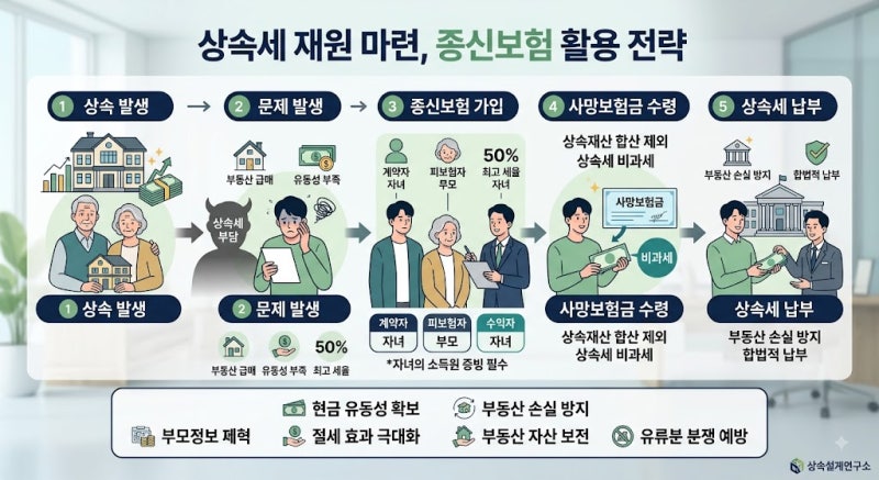 상속세! 종신보험으로 활용할수 있다는데?