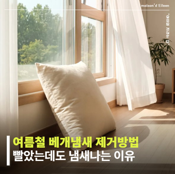 여름철 베개 냄새 제거하는 방법, 커버 빨았는데 또 냄새 난 이유가 있었어요