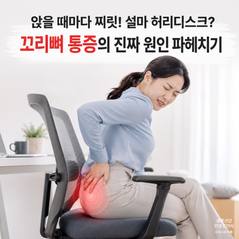 꼬리뼈가 아픈 이유 허리디스크 증상? 앉을 때 찌릿한 꼬리뼈통증 원인