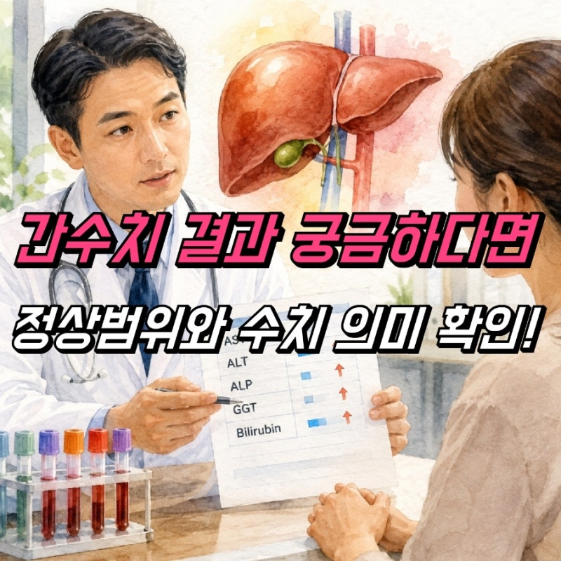 간수치 정상범위, ALP AST ALT 수치 빌리루빈 감마지티피수치