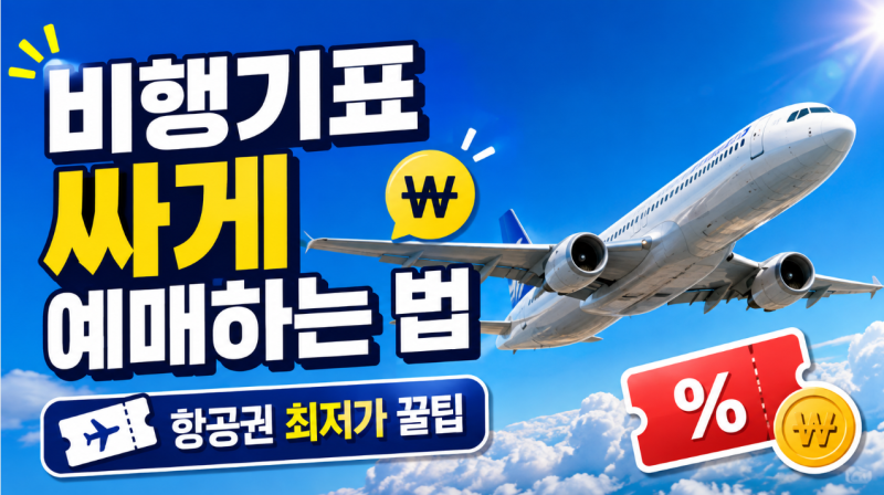 비행기표 싸게 예매하는 법 총정리｜항공권 최저가 찾는 현실적인 꿀팁