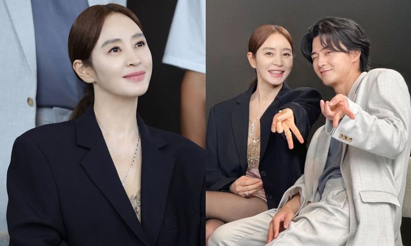 김혜수, 11살 연하 김지훈 웨딩 화보 속 실제 부부 같은 케미