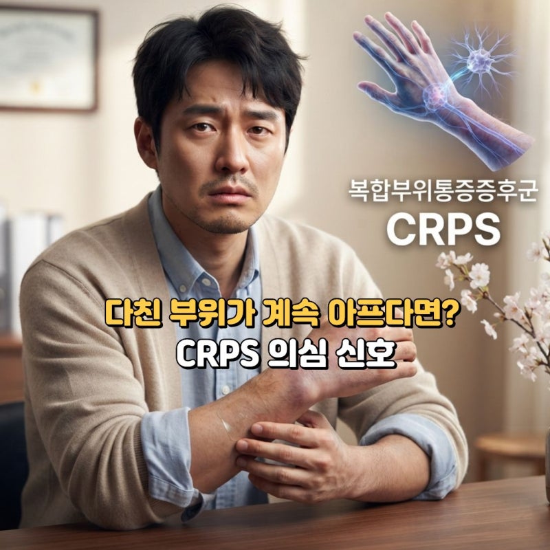 CRPS 복합부위통증증후군, 만성통증 원인 증상 치료 - 골든타임은 1년!