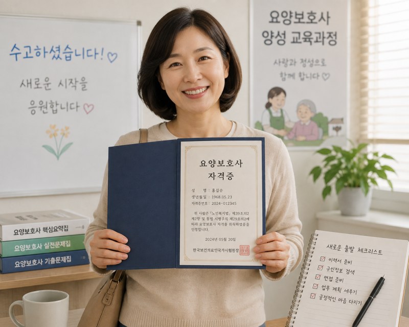 요양보호사 자격증 완벽 가이드: 국비지원 혜택, 교육이수 시간, 시험 일정 및 취업 시급 총....