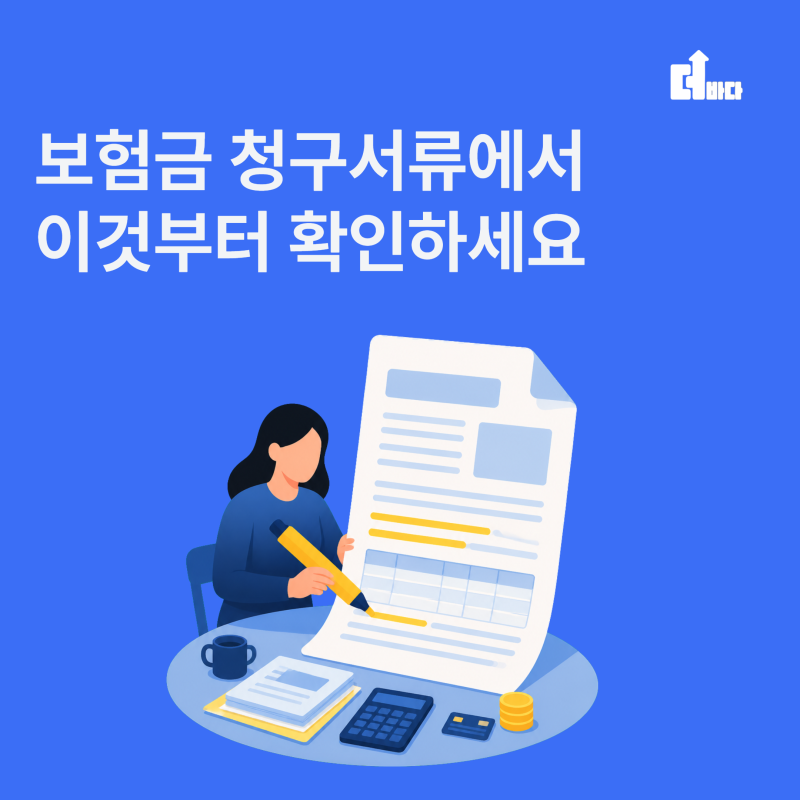 더바다, 보험금 청구서류에서 이것부터 확인하세요