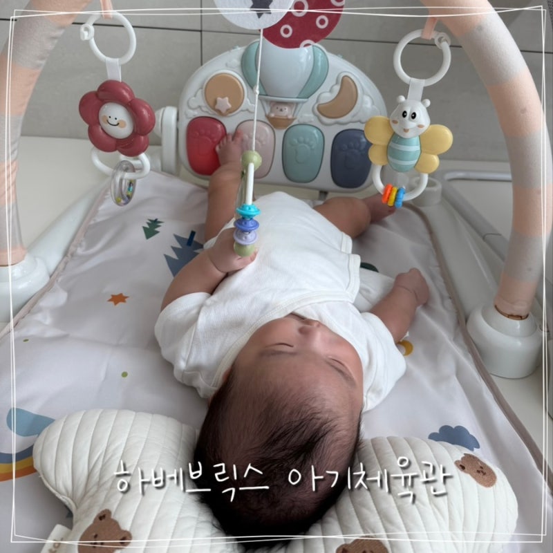 2개월 아기 놀이 하베브릭스 아기체육관 조립 방법 및 사용 후기