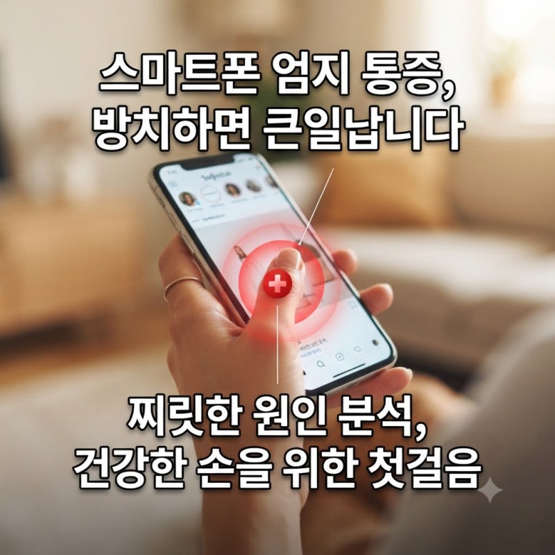 "설마 나도?" 엄지손가락 찌릿한 통증, 방치하면 수술까지 가나요?
