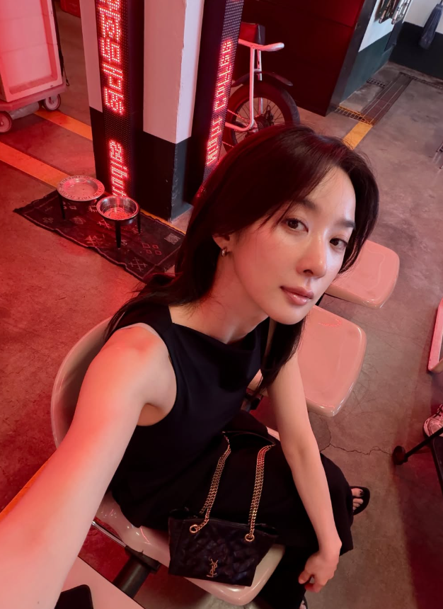 이청아 올블랙 패션 속 니키 소핑백, 생로랑 대표 가방 가격 알아보기