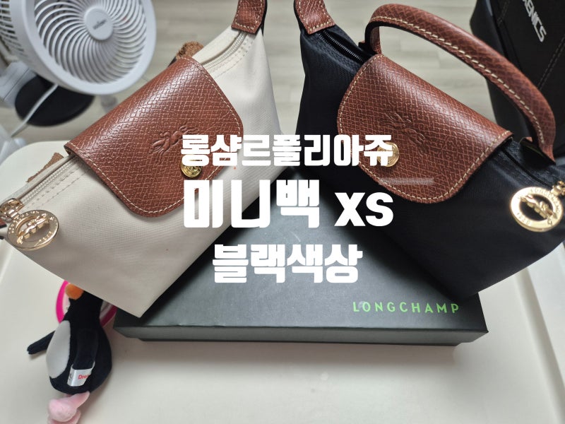[솔직 후기] 롱샴 르 플리아쥬 미니백 XS 블랙 리뷰(기존 베이지 비교, 이너백 수납력)