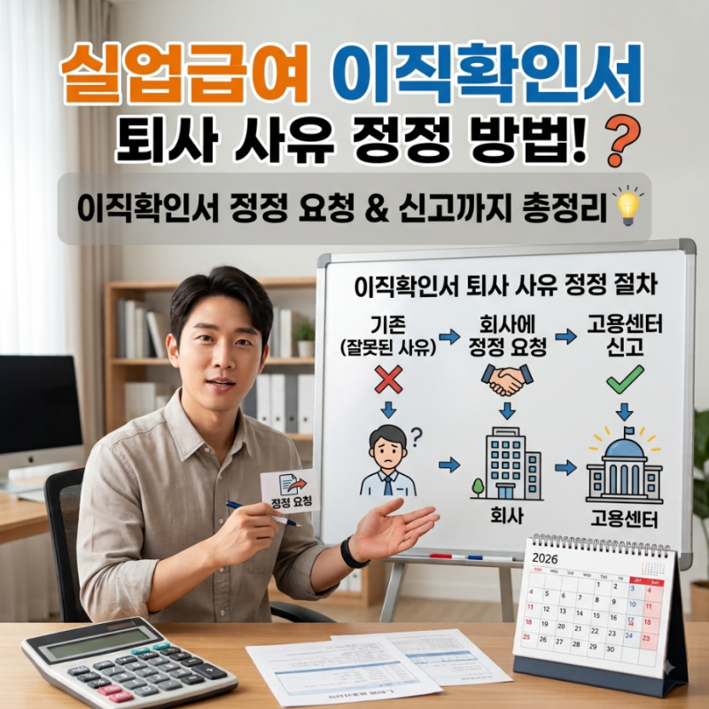 실업급여 이직확인서 퇴사 사유가 잘못 적혀 있다면?｜회사에 정정 요청하는 방법
