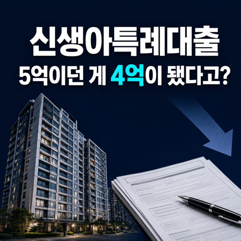 신생아특례대출 한도 축소 디딤돌 버팀목 축소 적용 시점과 기준