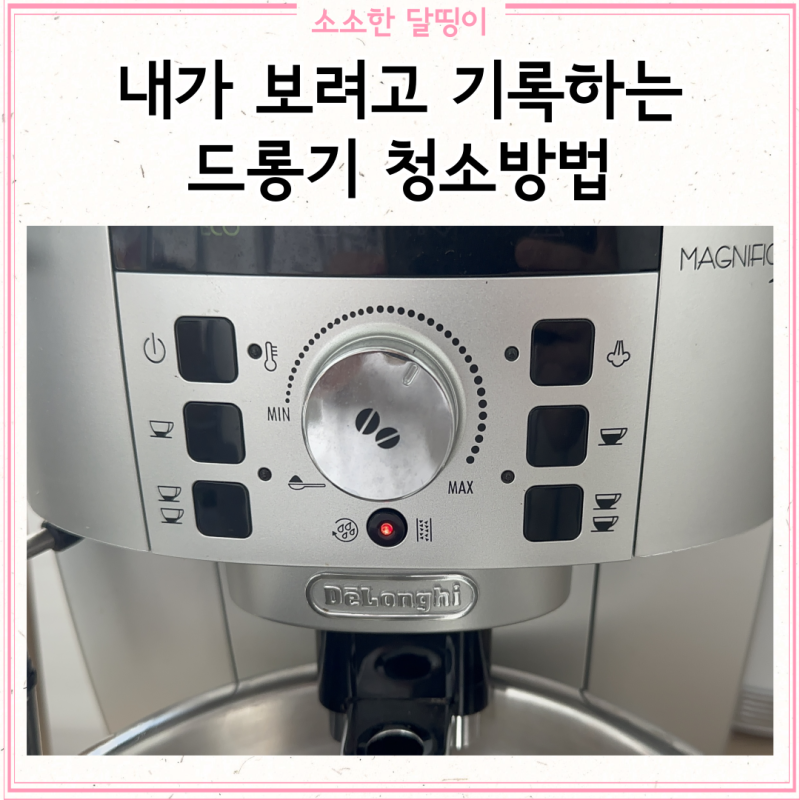 커피머신 드롱기 마그니피카S 빨간불 청소법 정리 | 에코디스케일링으로 석회제거까지