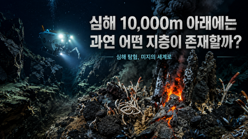 심해 10,000m 아래에는 과연 어떤 지층이 존재할까?