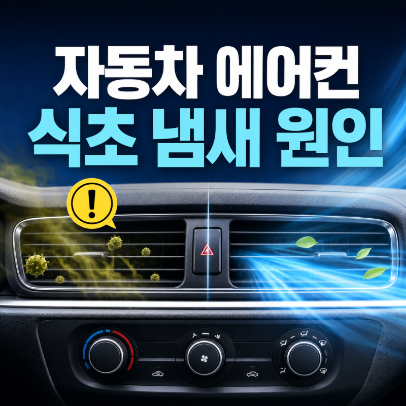 자동차 에어컨에서 식초 냄새 나는 이유｜끄기 전 5분 송풍으로 줄이는 법