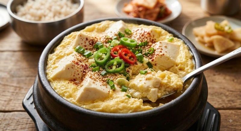 자취생·다이어터 강추/ 불 없이 4분 만에 끝내는 초간단 전자레인지 순두부 계란찜