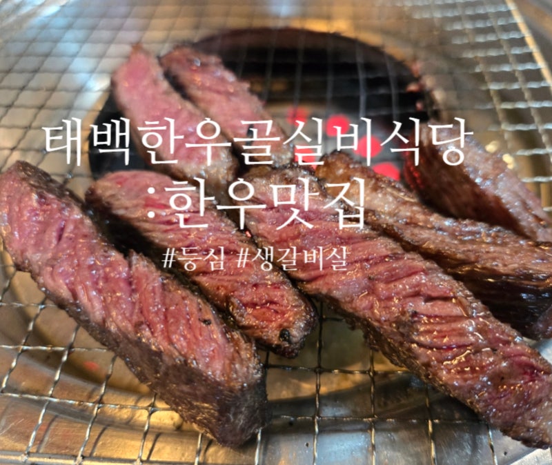 [태백한우골실비식당] 한우등심, 갈비살