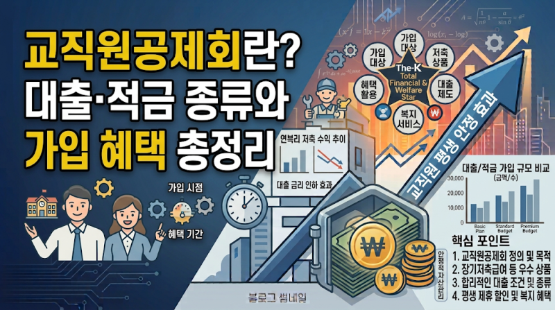 교직원이라면 이건 꼭 확인! 교직원공제회 대출·적금 혜택 총정리