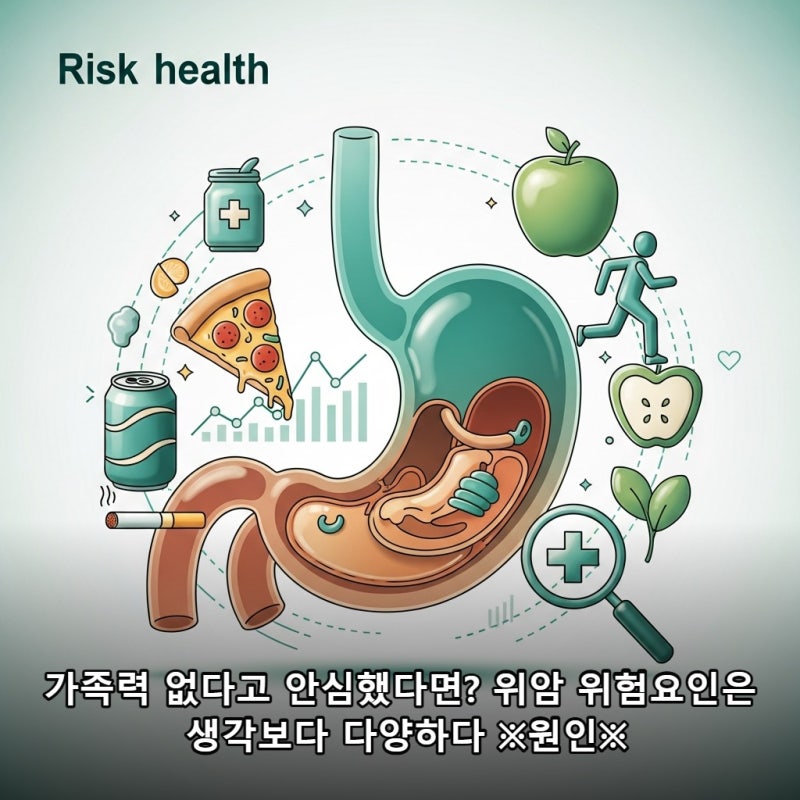가족력 없다고 안심했다면? 위암 위험요인은 생각보다 다양하다 ※원인※
