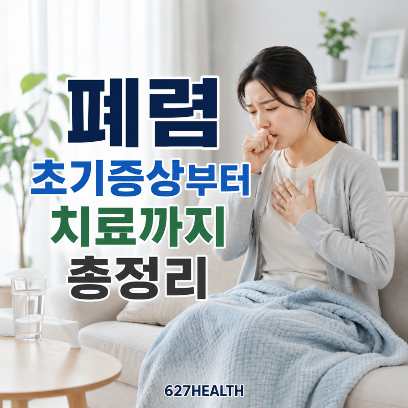 폐렴 초기증상부터 치료까지 총정리
