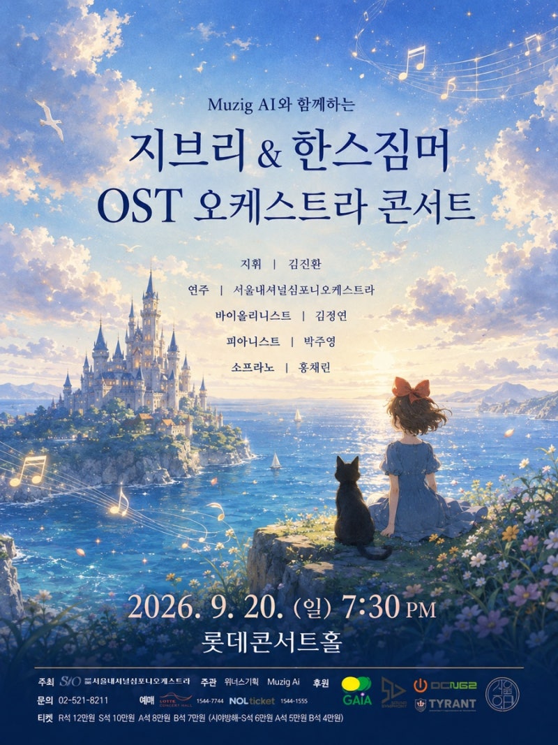 Ghibli & Hans Zimmer OST Orchestra Concert: Booking Information and Anticipation (Lotte Concert Hall)