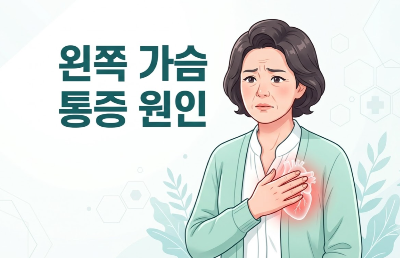 왼쪽 가슴 통증 원인 7가지, 그냥 넘겨도 괜찮을까?