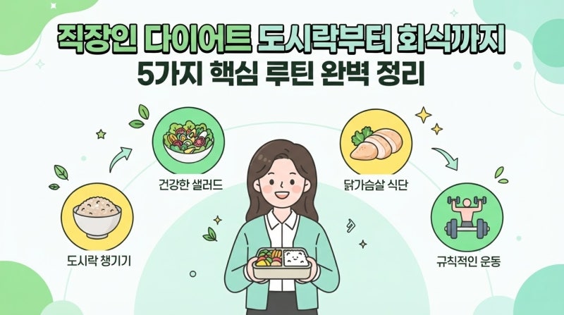 직장인 다이어트 식단 추천 5가지, 회사 점심으로 가능한 다이어트 식단 총정리