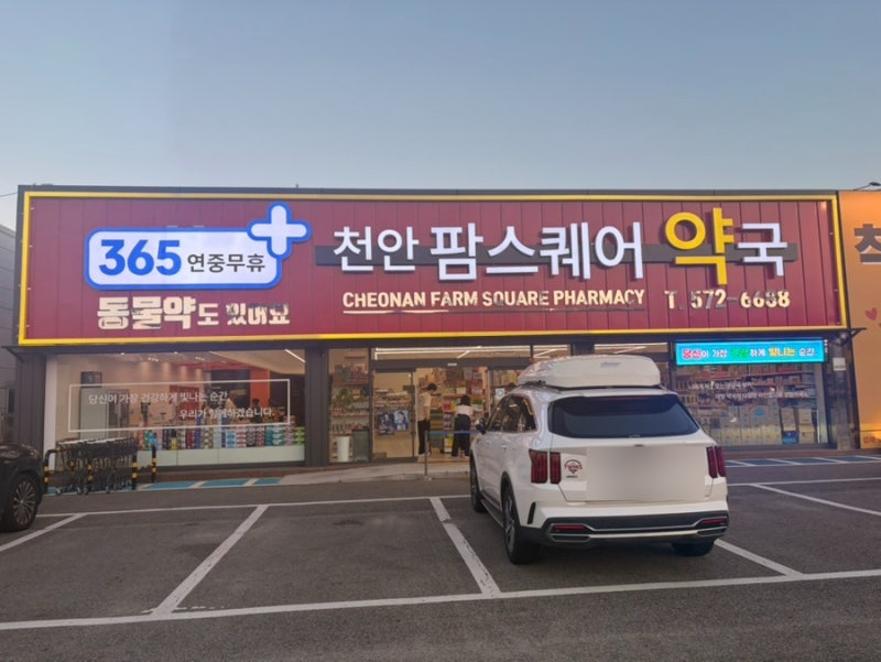 천안 대형약국 팜스퀘어 솔직후기 | 창고형 약국 가격, 주차, 영업시간 정리