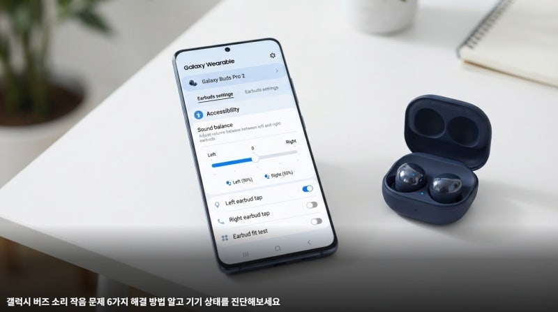 갤럭시 버즈 소리 작음 문제 6가지 해결 방법 알고 기기 상태를 진단해보세요