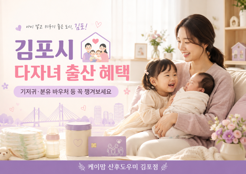 김포시 다자녀 기저귀 바우처｜소득기준·지원금·신청방법 정리