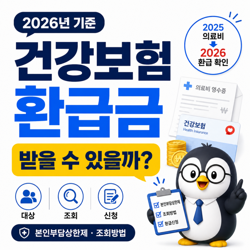 2026 건강보험 환급금 받을 수 있을까?본인부담상한제 대상·조회방법 정리