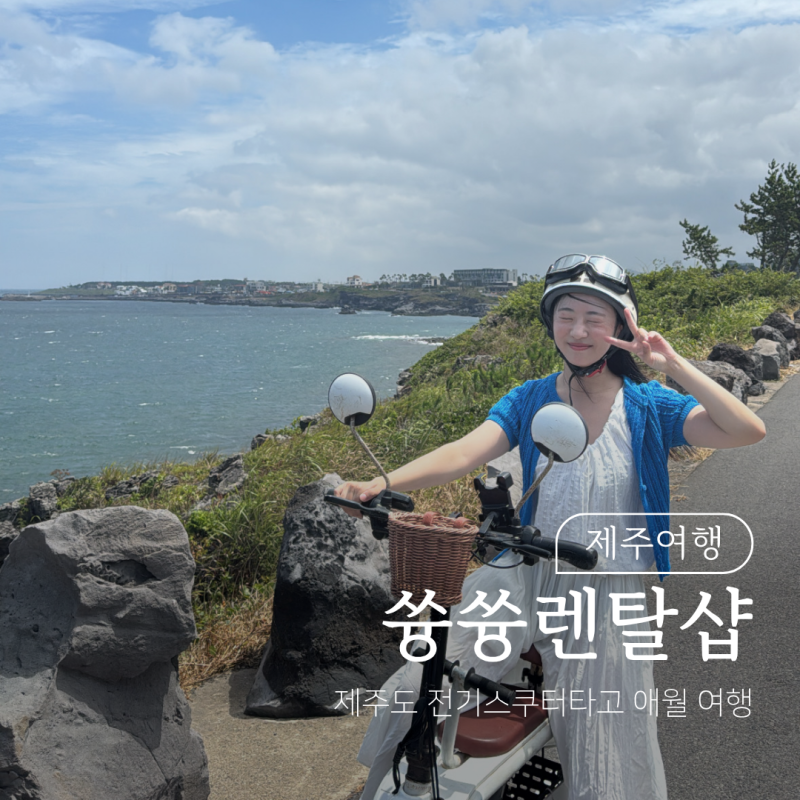 제주도 놀거리 쓩쓩렌탈샵 전기스쿠터 타고 애월 여행
