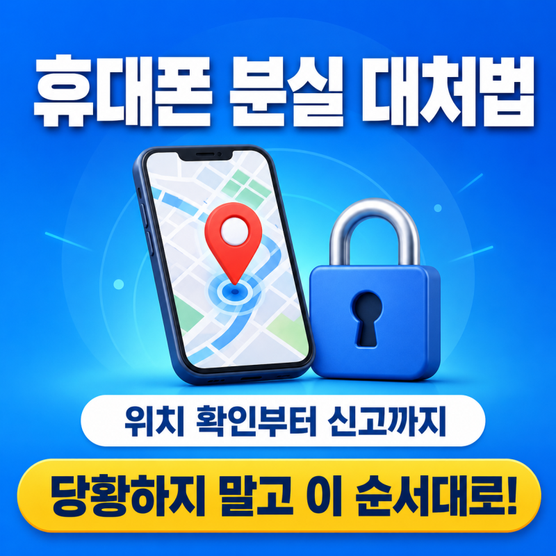휴대폰 분실 대처법 총정리｜위치 찾기부터 통신사·경찰 신고까지