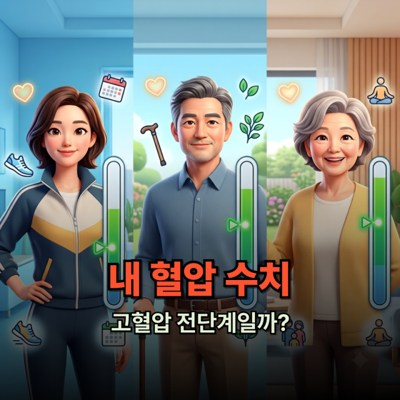 연령별 혈압 정상수치 총정리 40대·50대·60대 내 나이 기준은 몇일까?