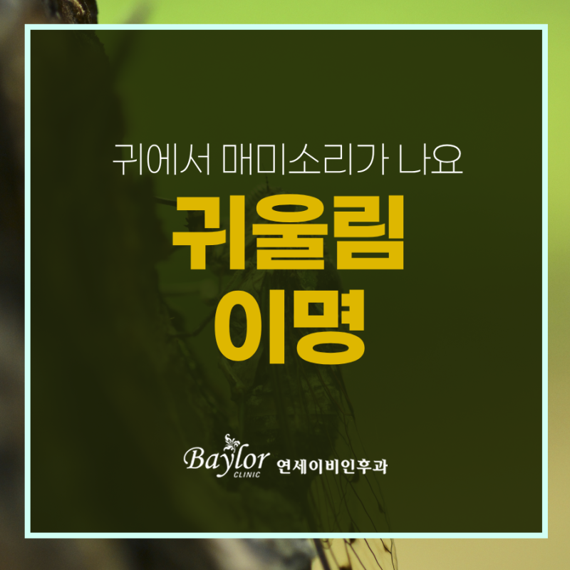 귀에서 매미소리처럼 들리는 이명, 그냥 지나쳐도 될까?