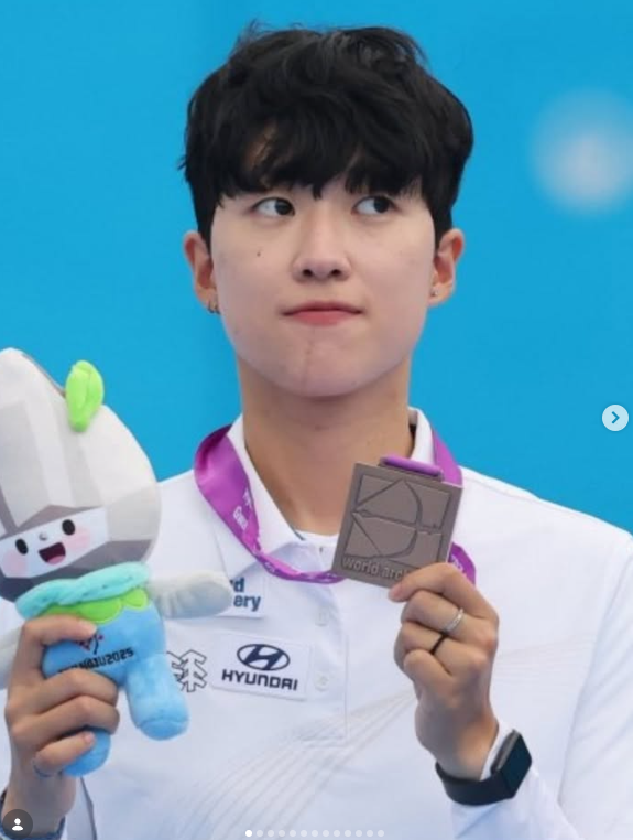 “도쿄에서 금메달 3개 땄던 안산도 못 갔다”…차분한 미모의 올림픽 챔피언, 최종 평가전 ....