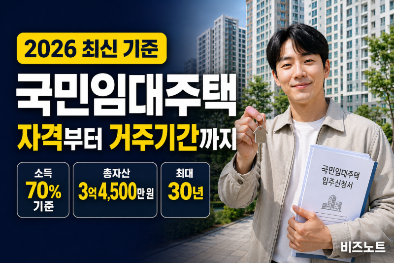 국민임대주택 자격·소득기준 총정리 (+ 신청 조건부터 보증금·거주기간까지)