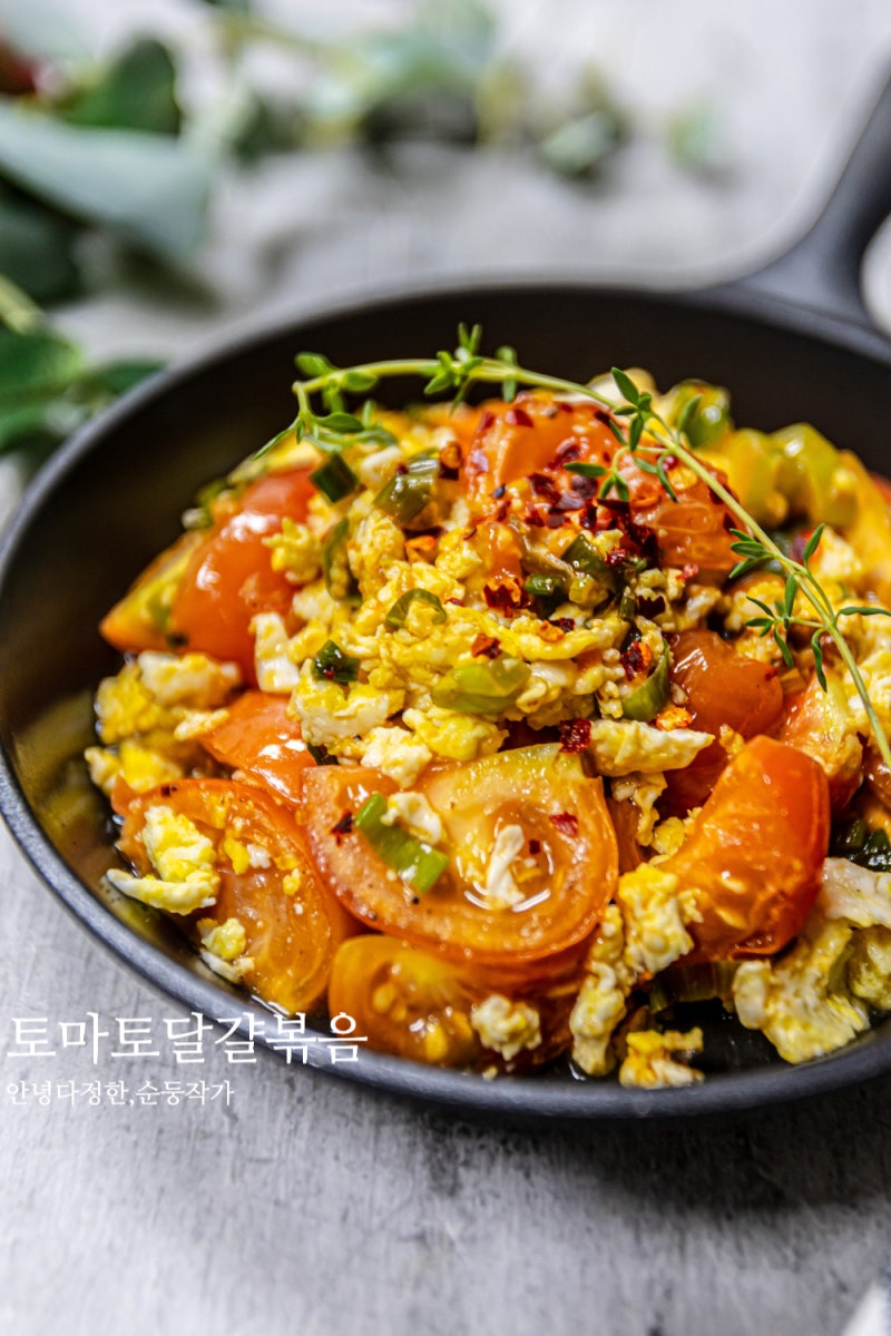다이어트 토마토 계란 요리 토달볶 레시피 토마토달걀볶음 만드는법 맛없는 토마토 먹는법
