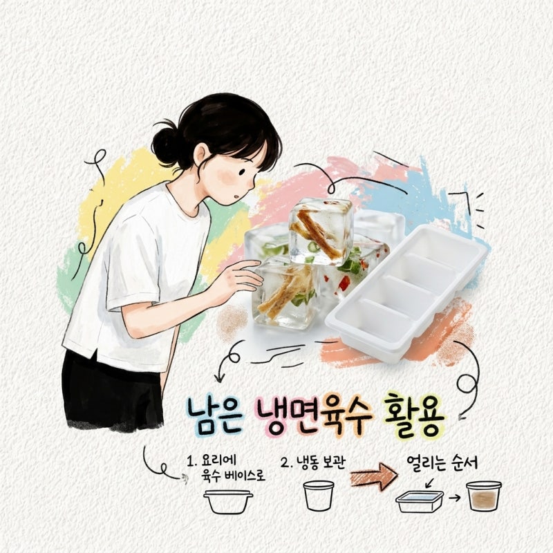 냉면육수 남았을 때 활용법과 얼려두고 쓰는 순서까지