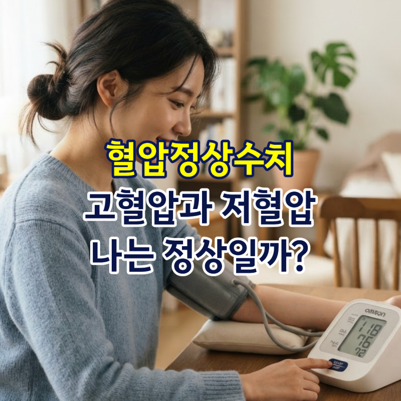 혈압정상수치, 고혈압과 저혈압 나는 정상일까?