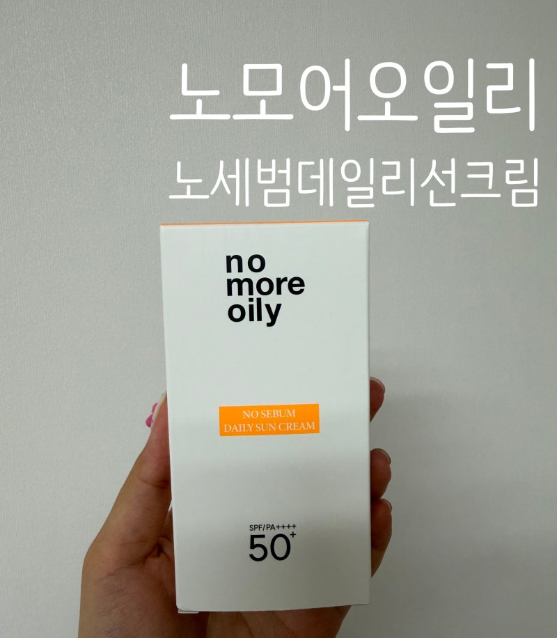 지성 선크림 추천｜여름에 번들거림 걱정 줄여준 노모어오일리 노세범 선크림 후기