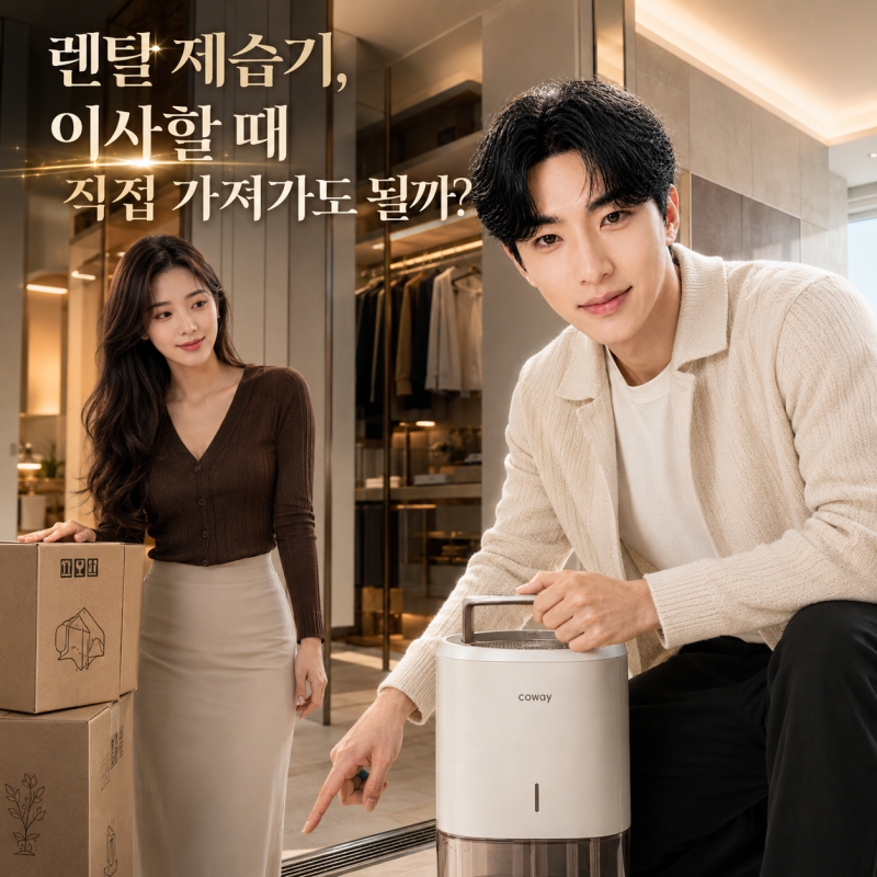 코웨이 제습기 렌탈, 전세 만료로 이사하면 새집까지 가져가도 될까요? (실제 셀프이동&이전 ....