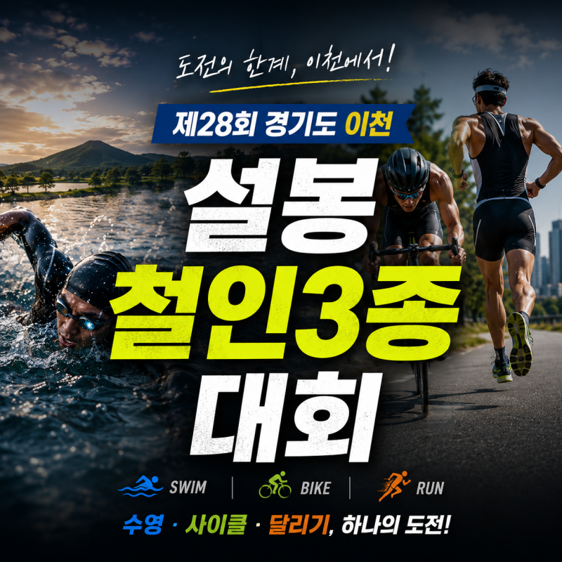 제28회 설봉철인3종대회_ 모집및 대회요강