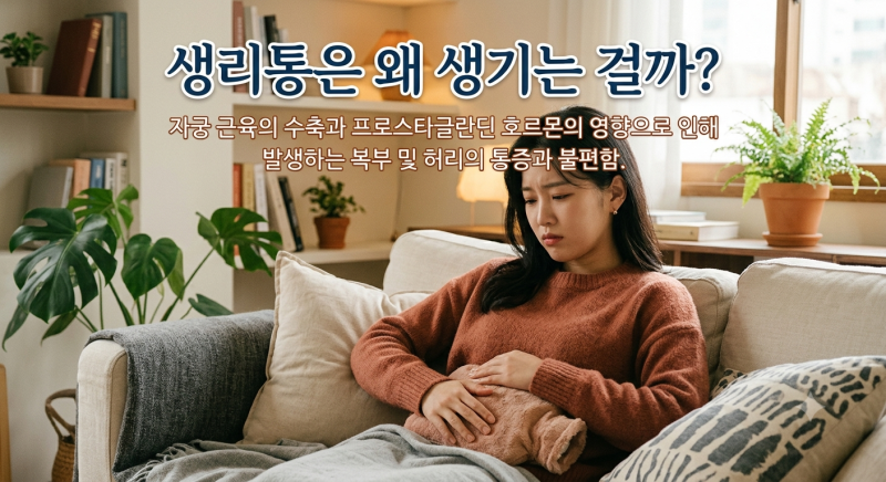 지긋지긋 생리통...왜 생기는 걸까?/예정일 하루 전날 소염제 복용!