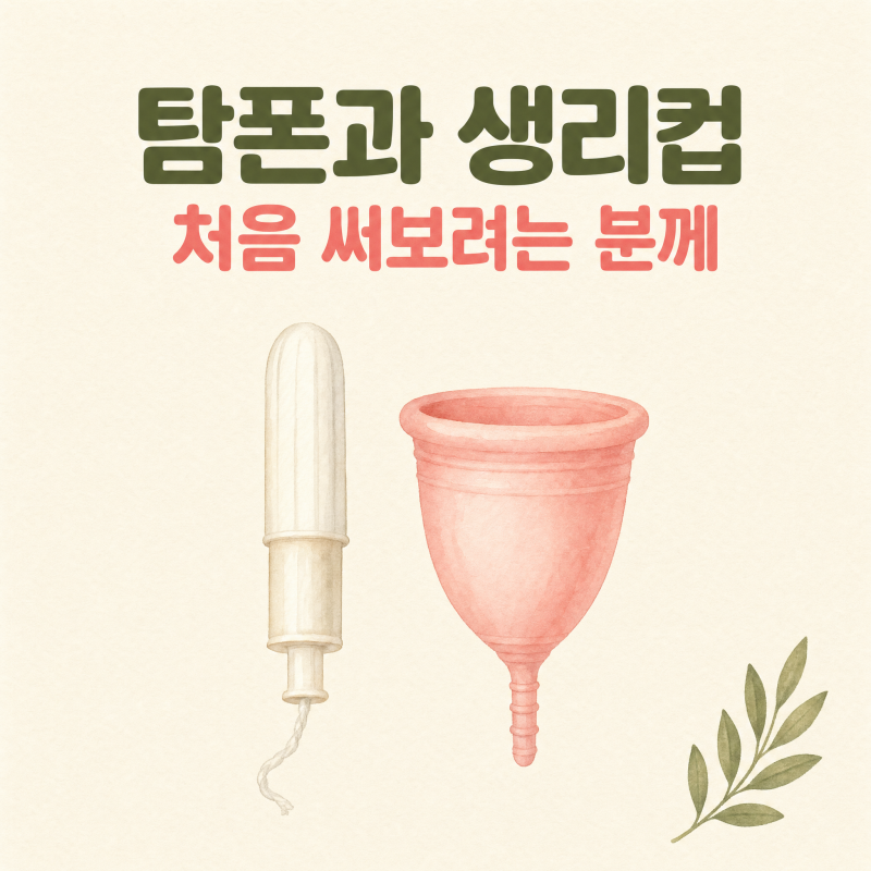 탐폰·생리컵 처음 써보려는 분께 | 입문자를 위한 사용법과 주의사항 총정리